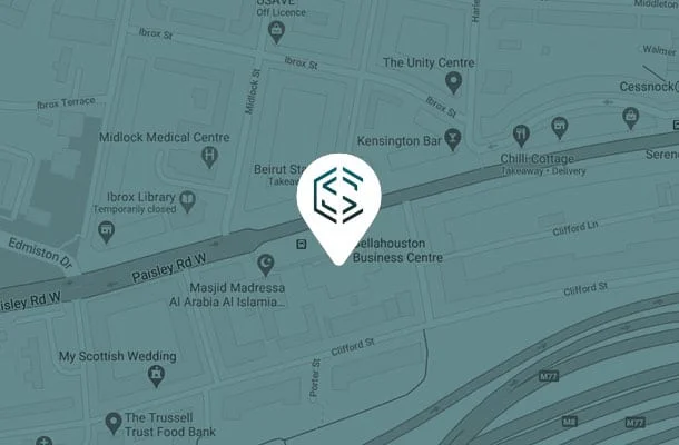 Map of Glasgow Construction Recruitment office